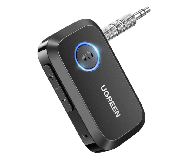UGREEN Odbiornik dźwięku Bluetooth 5.3 AUX CM596 czarny 6957303897483 - 1293058 - zdjęcie